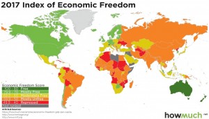 Индекс экономической свободы по странам мира
