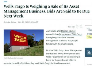 Wells Fargo for sale!