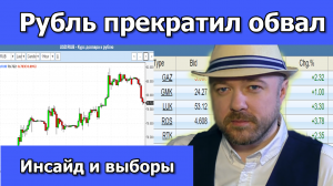 Обвал рубля остановился. Какой инсайд может быть на рынке перед выборами?