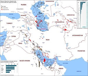 Месторождения нефти и газа на Среднем Востоке